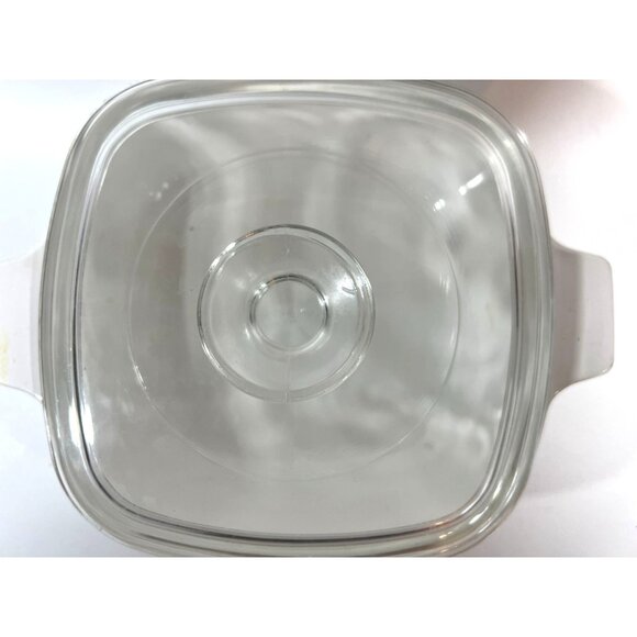 Vtg CorningWare 1Qt Casserole Dish + Lid Cornflower USA '60s - Picture 3 of 8